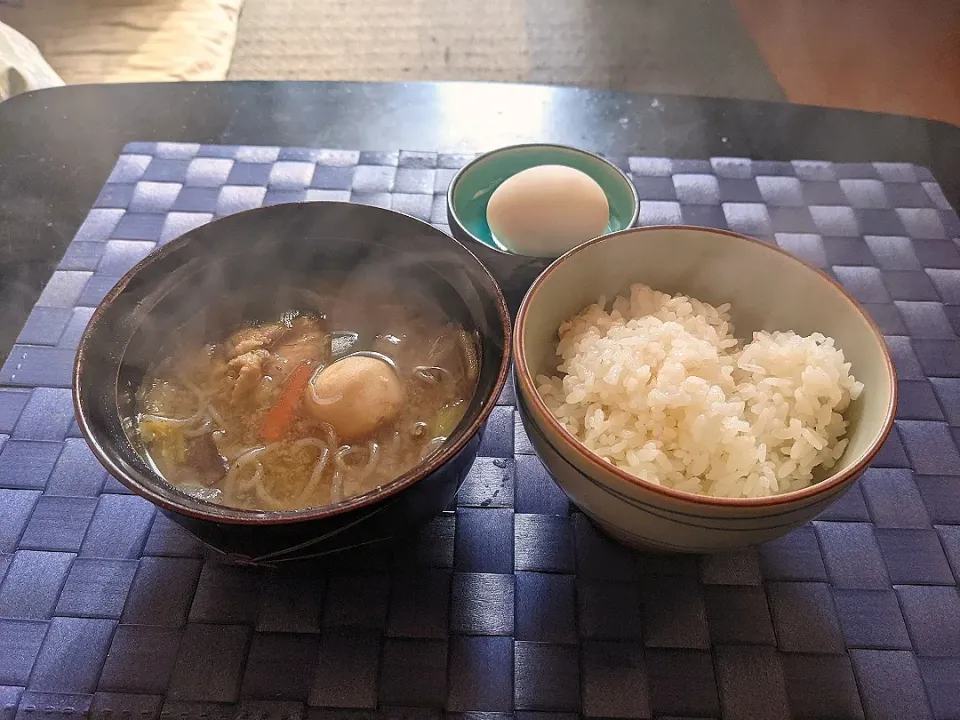 夜勤明け鶏汁定食(温玉付）|Tarou  Masayukiさん