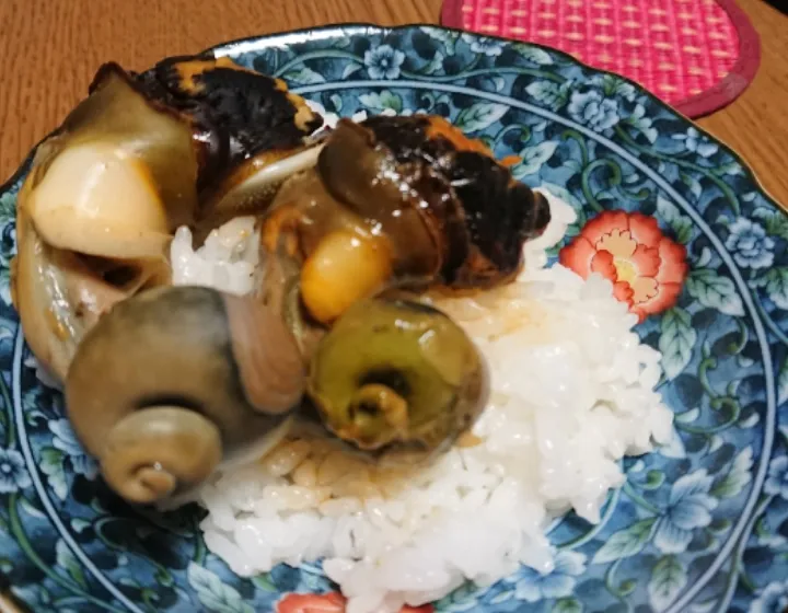 Snapdishの料理写真:これがホントのサザエ飯|シンバママさん