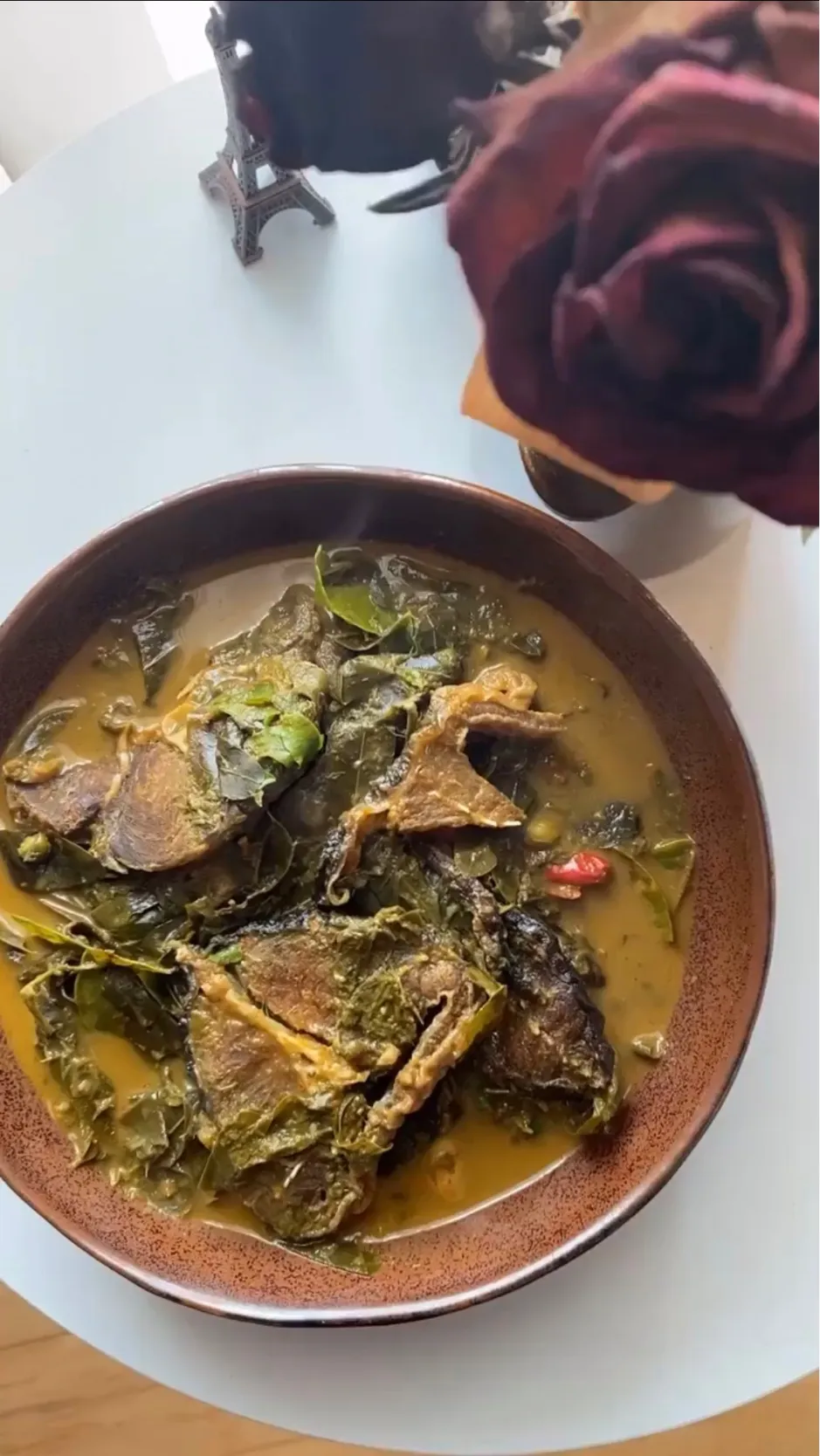 Thai Copper Pod with Coconut Milk and Grill Catfish|Natchy🦋さん