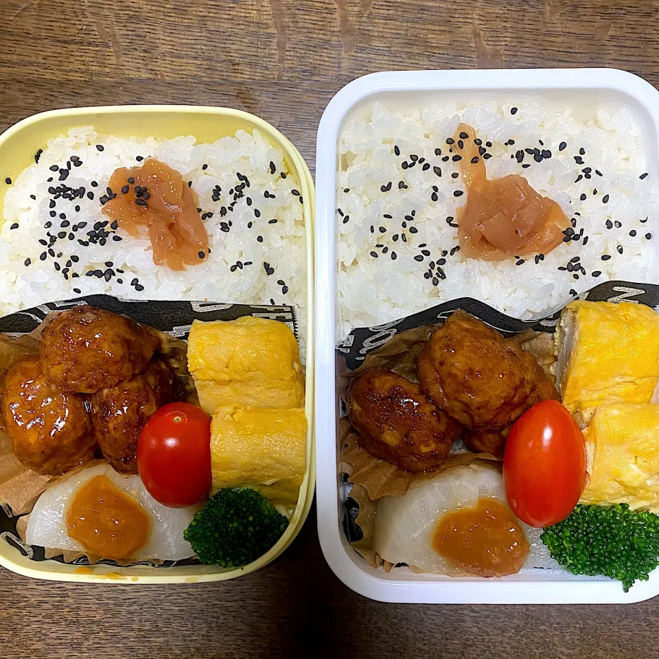 Snapdishの料理写真:娘＆自分お弁当♪21.1.26|れもんてぃさん