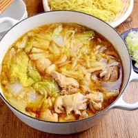 白菜と鶏肉のうま味鍋 シメはラーメン|ヤマサ醤油公式アカウントさん