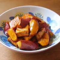 さつまいもと厚揚げの甘辛バターしょうゆ|ヤマサ醤油公式アカウントさん