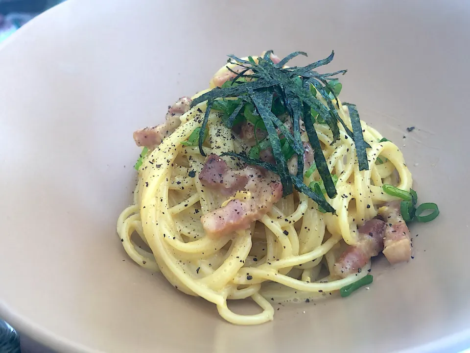 わさびカルボナーラ|サラ飯キャンパーさん