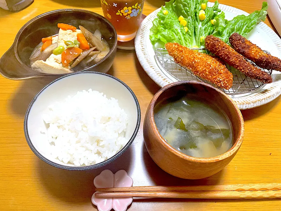 サクサク！あじのごま醤油フライ、おかずけんちん煮|江口笑湖さん