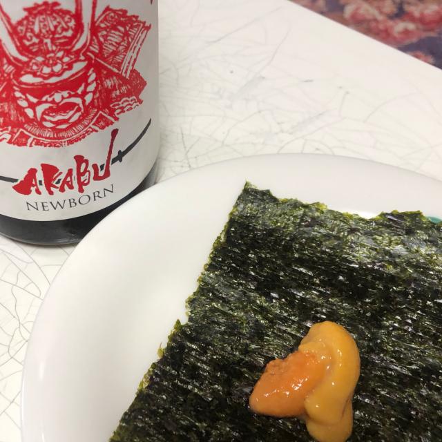 海苔と雲丹 佐賀の海苔に塩水ウニをのせて Yossarian Snapdish スナップディッシュ Id xxma