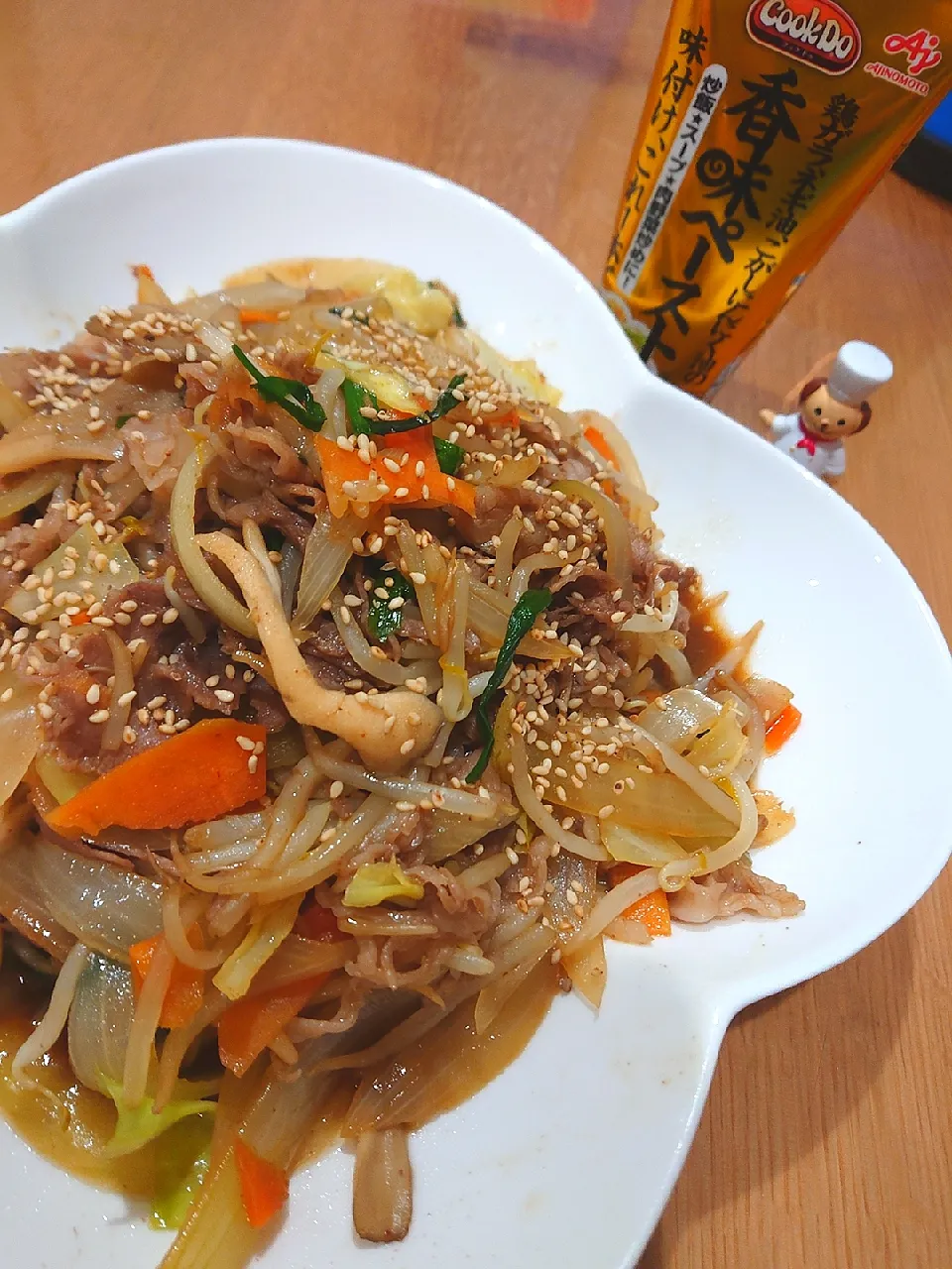 モニター当選した香味ペーストで
牛肉のプルコギ炒め😋|みぽりん♪さん