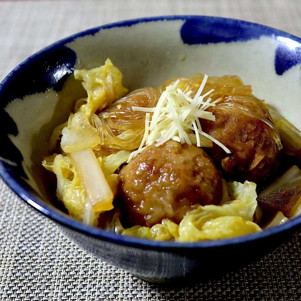 白菜獅子頭🇹🇼（白菜と肉団子の甘辛煮）|かおるさん