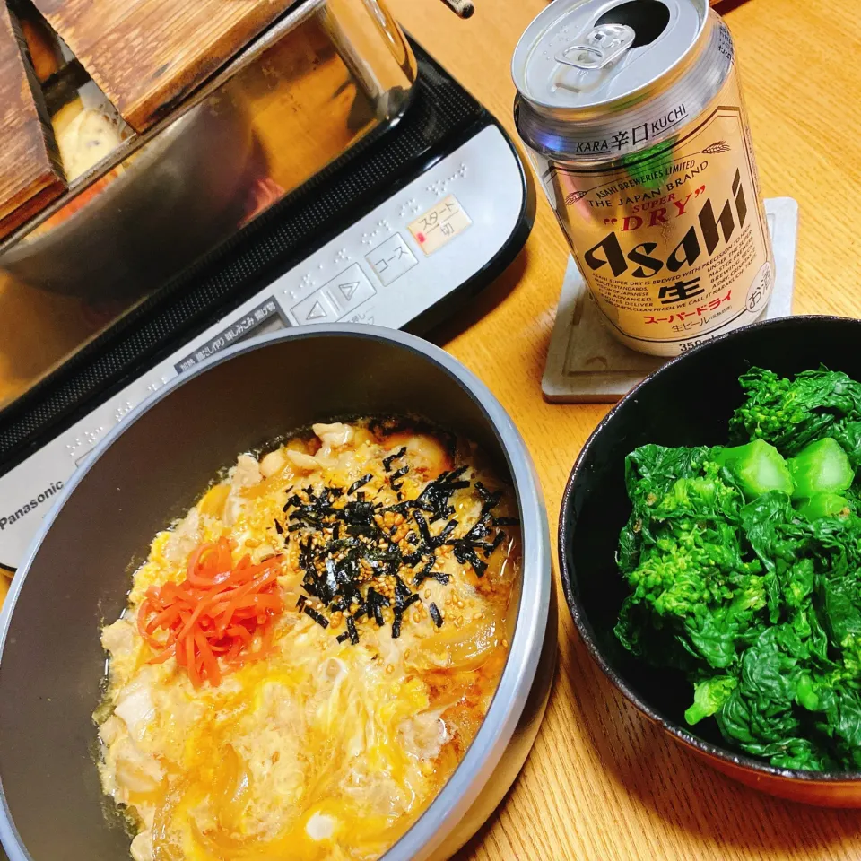 ‪‪おでん🍢
親子煮🐓🥚
菜の花の辛子和え|naoさん