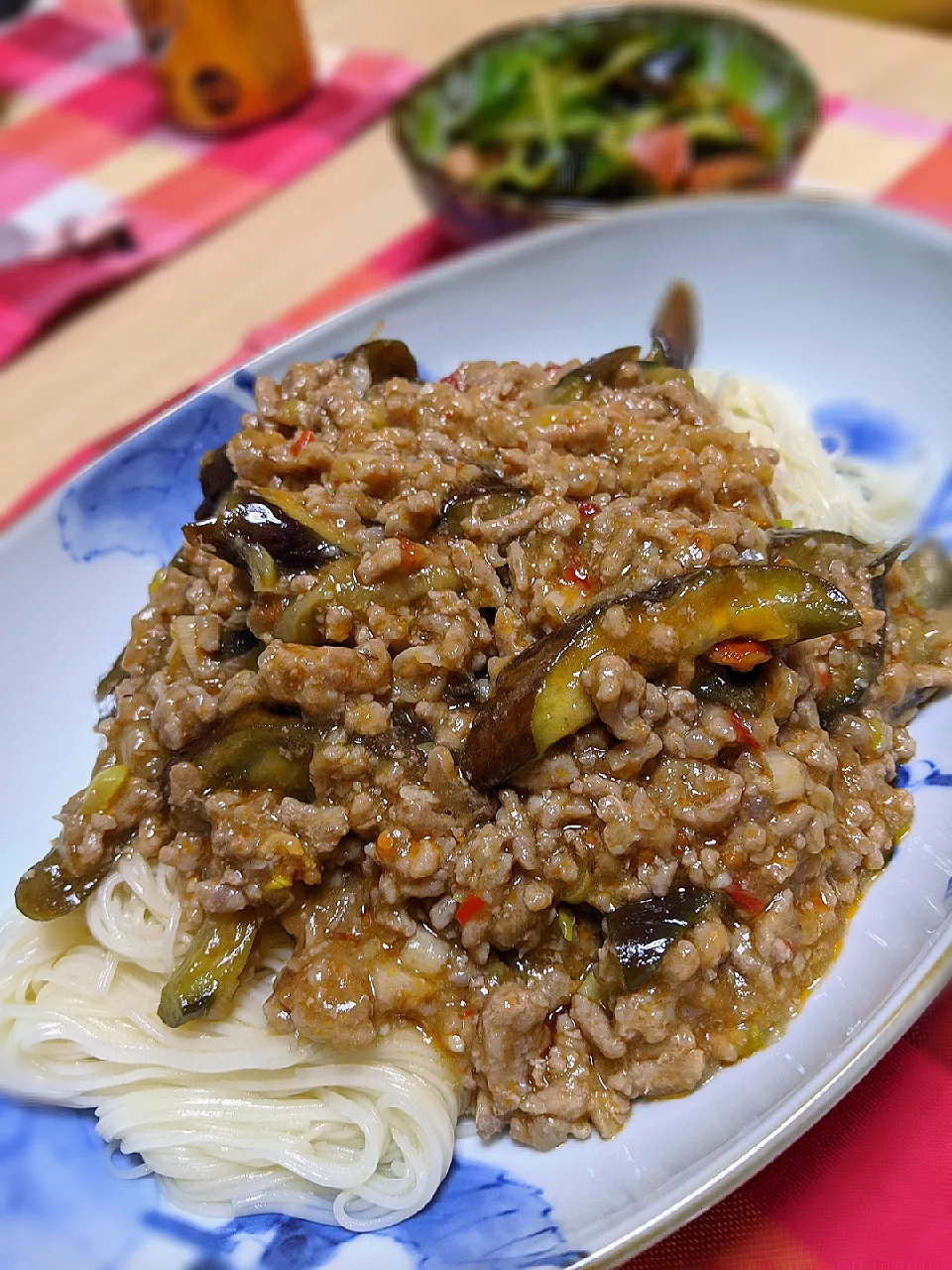 麻婆茄子🍆+素麺|ゆかさん