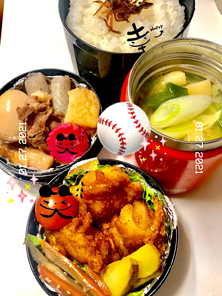 fight٩(๑❛ᴗ❛๑)۶‼️⚾️✨球児ぉ弁当🤗おでん＆からあげPower⭐️|n@oさん