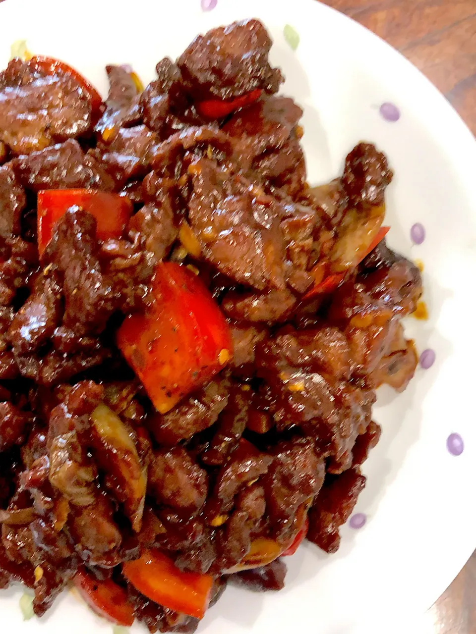 Snapdishの料理写真:Stir fry black pepper sirloin|Amy Aliyyaさん