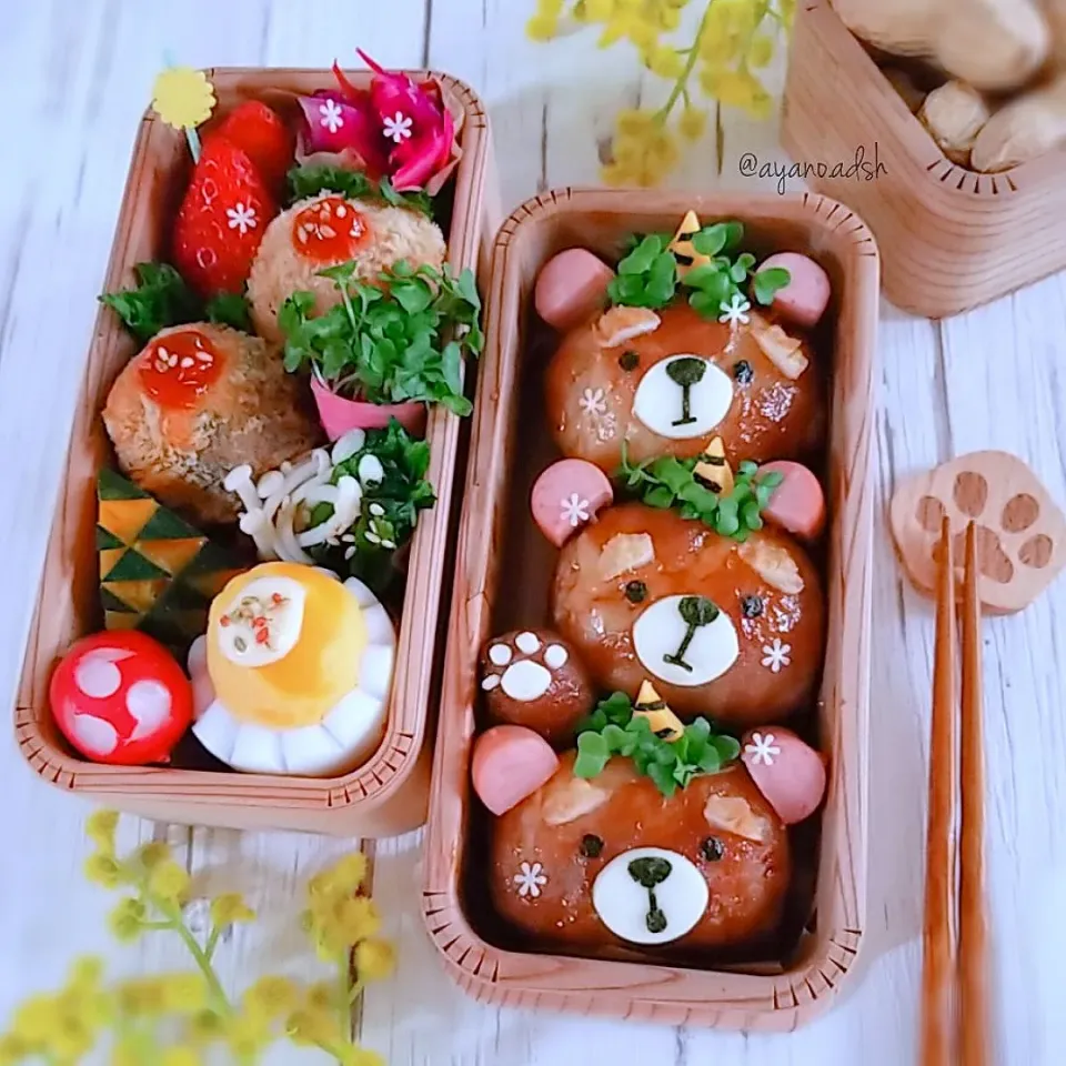 テッドの肉巻きおにぎり🐻
節分弁当👹|ayano.adshさん