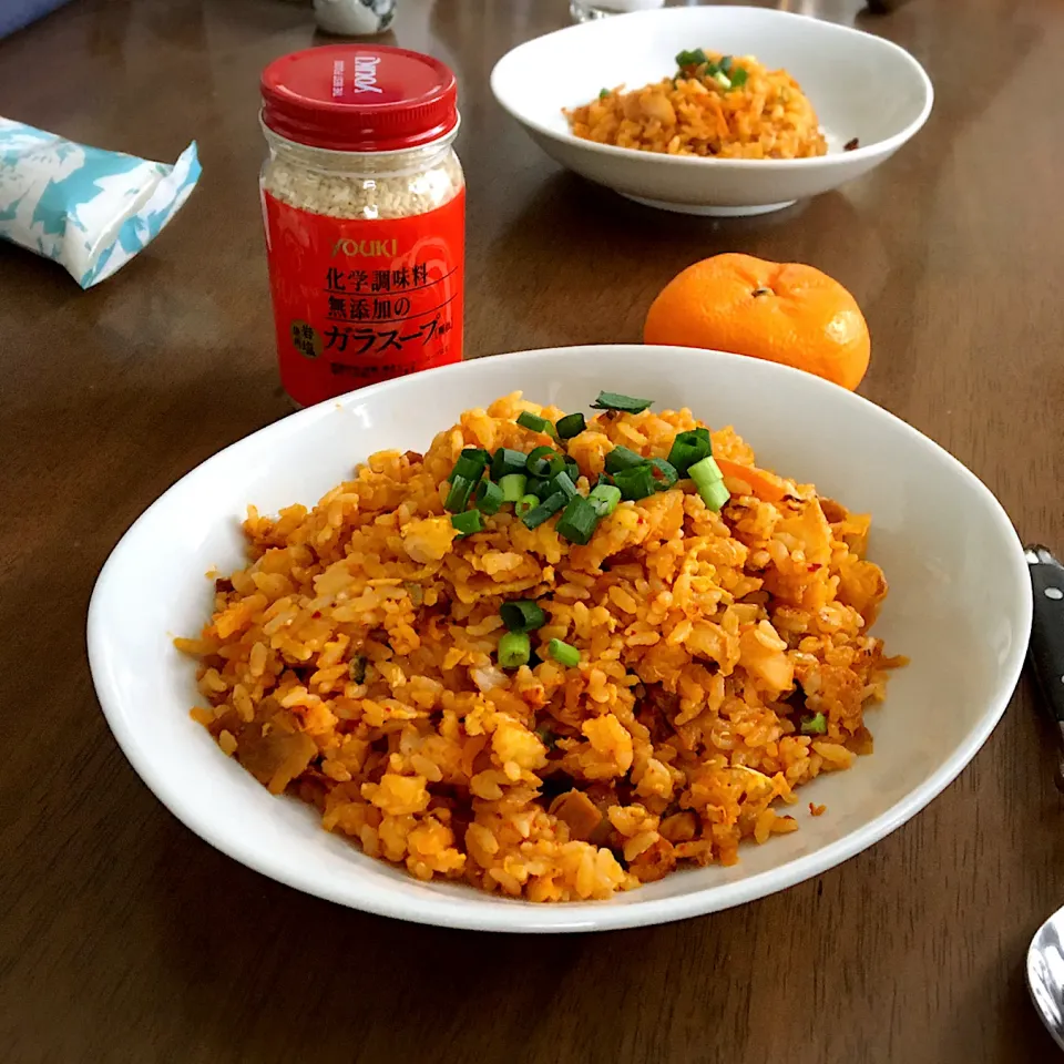 昨日のお昼ごはん〜キムチ炒飯〜|あっつさん