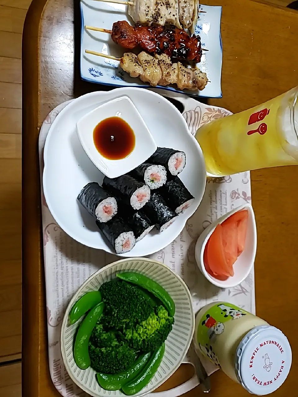 今夜は焼き鳥とネギトロ巻き💕|aiさん