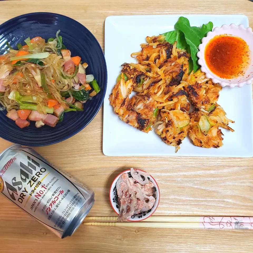 韓国料理で晩酌🏠😳🍺|Maho Sanoさん