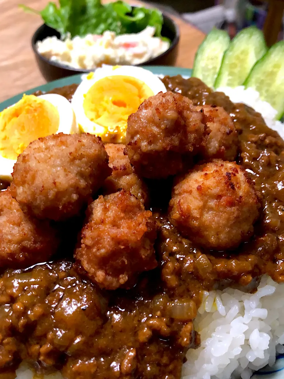 鶏つくねのキーマカレー|ミウトおかんさん