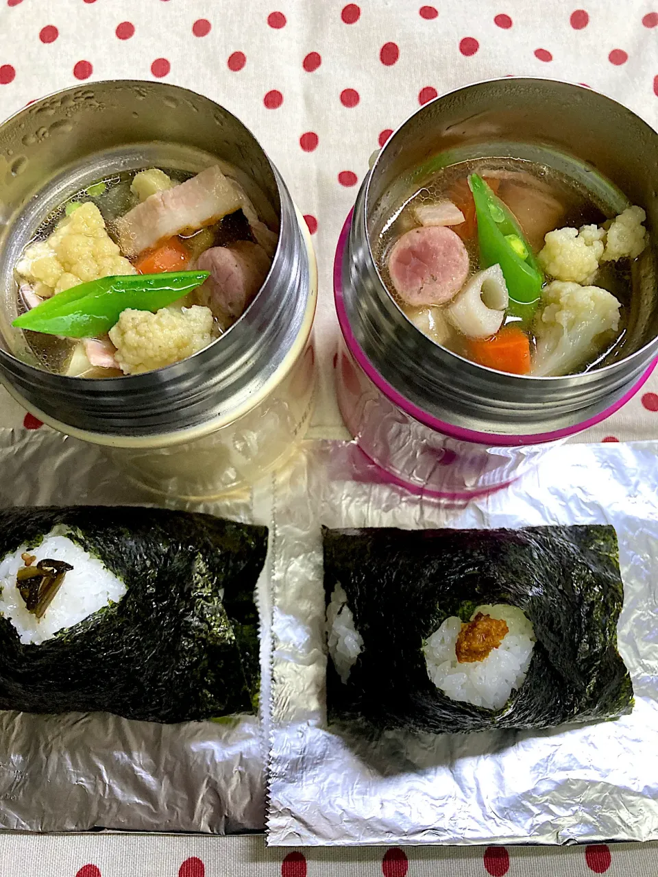 1月28日　野菜たっぷりスープ弁当🍙|sakuramochiさん