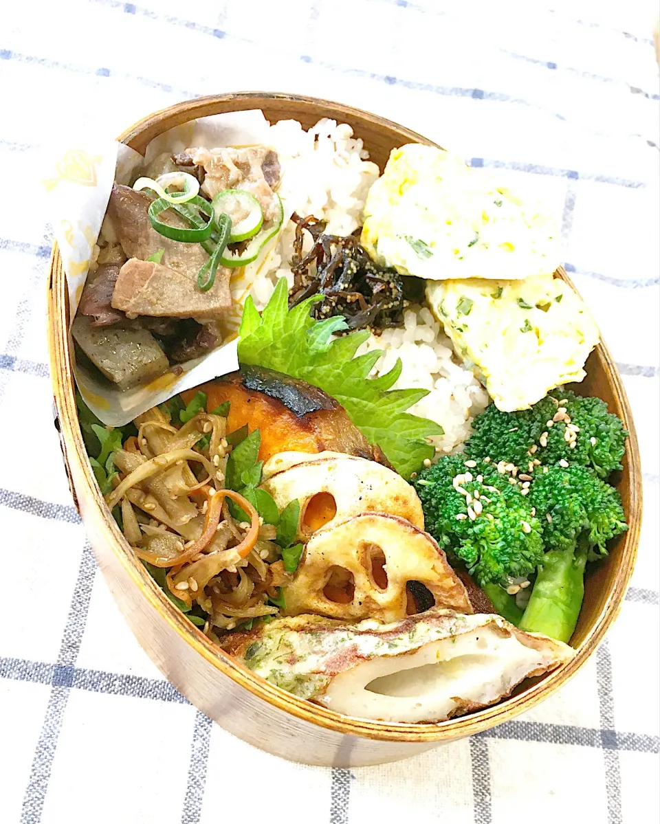 Snapdishの料理写真:今日のパパ弁当は和食弁当♪|key♪さん