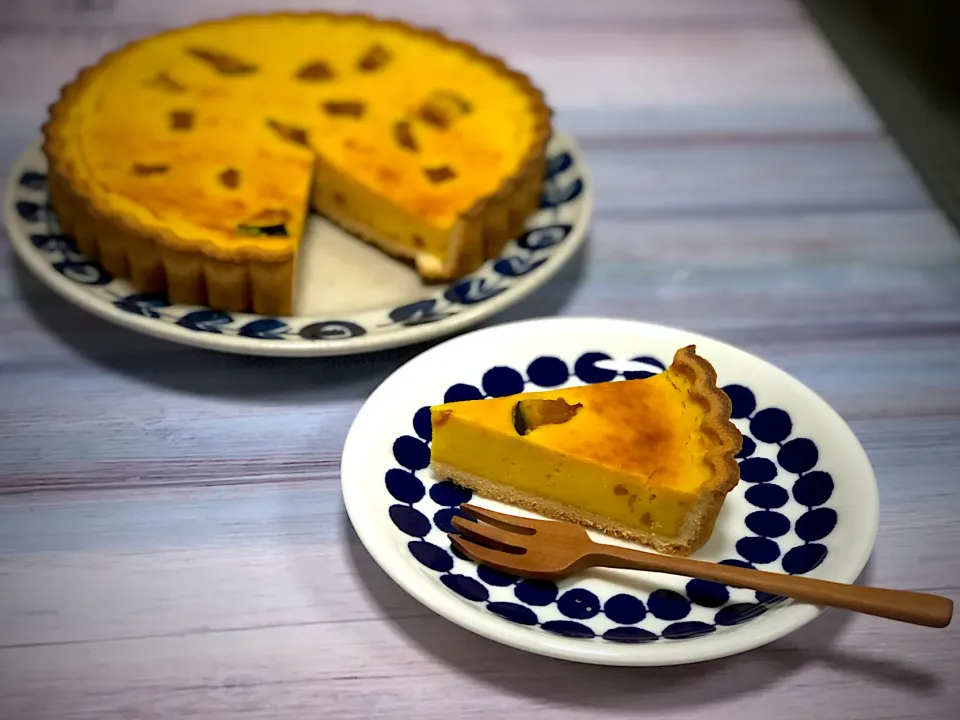 かぼちゃのチーズケーキ|はがきょんさん