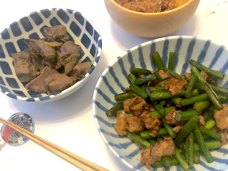 ニンニクの芽と豚肉のオイスターソース炒め|awinさん