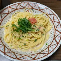 Snapdishの料理写真:明太子パスタ|なつさん