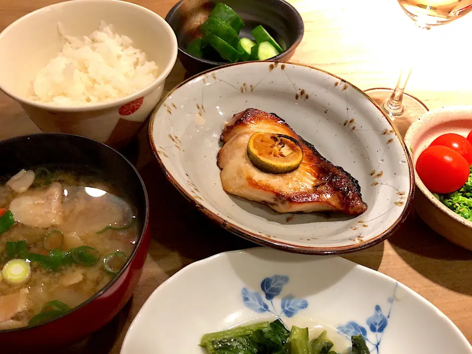 ぶり照り焼き・豚汁|くり子さん