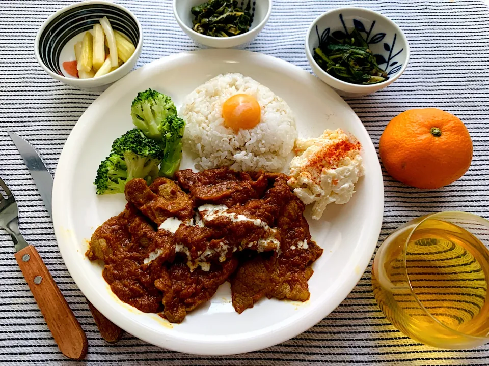 生姜焼き用豚肉でスパイシーカレー|いーのさん