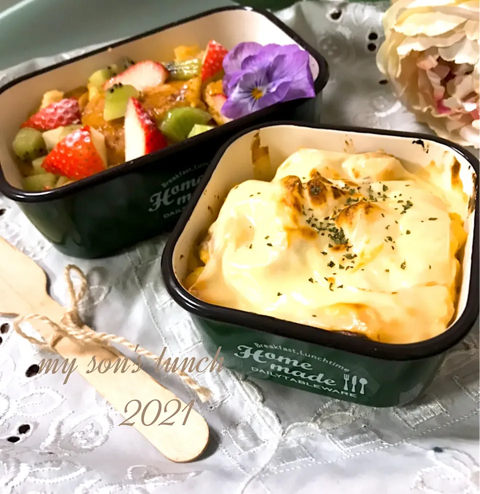 グラタン&フレンチトースト弁当|kotokotoさん