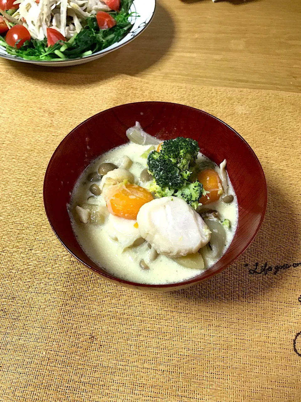 Snapdishの料理写真:根菜とホタテのクリーム煮|poohケイコさん