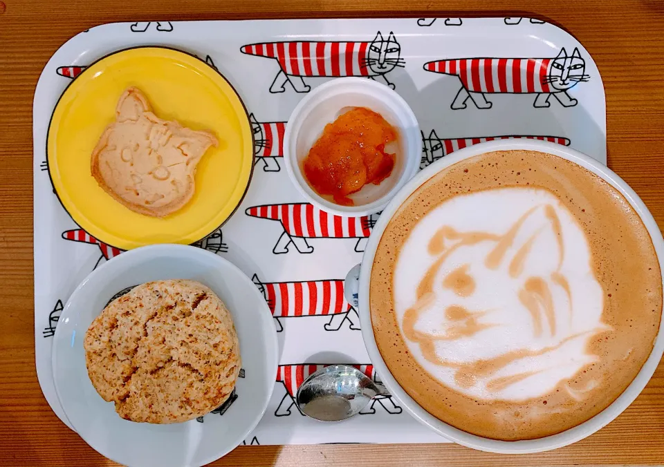 カフェラテと生姜とごまのスコーン！クッキー付き|花鳥　舞さん