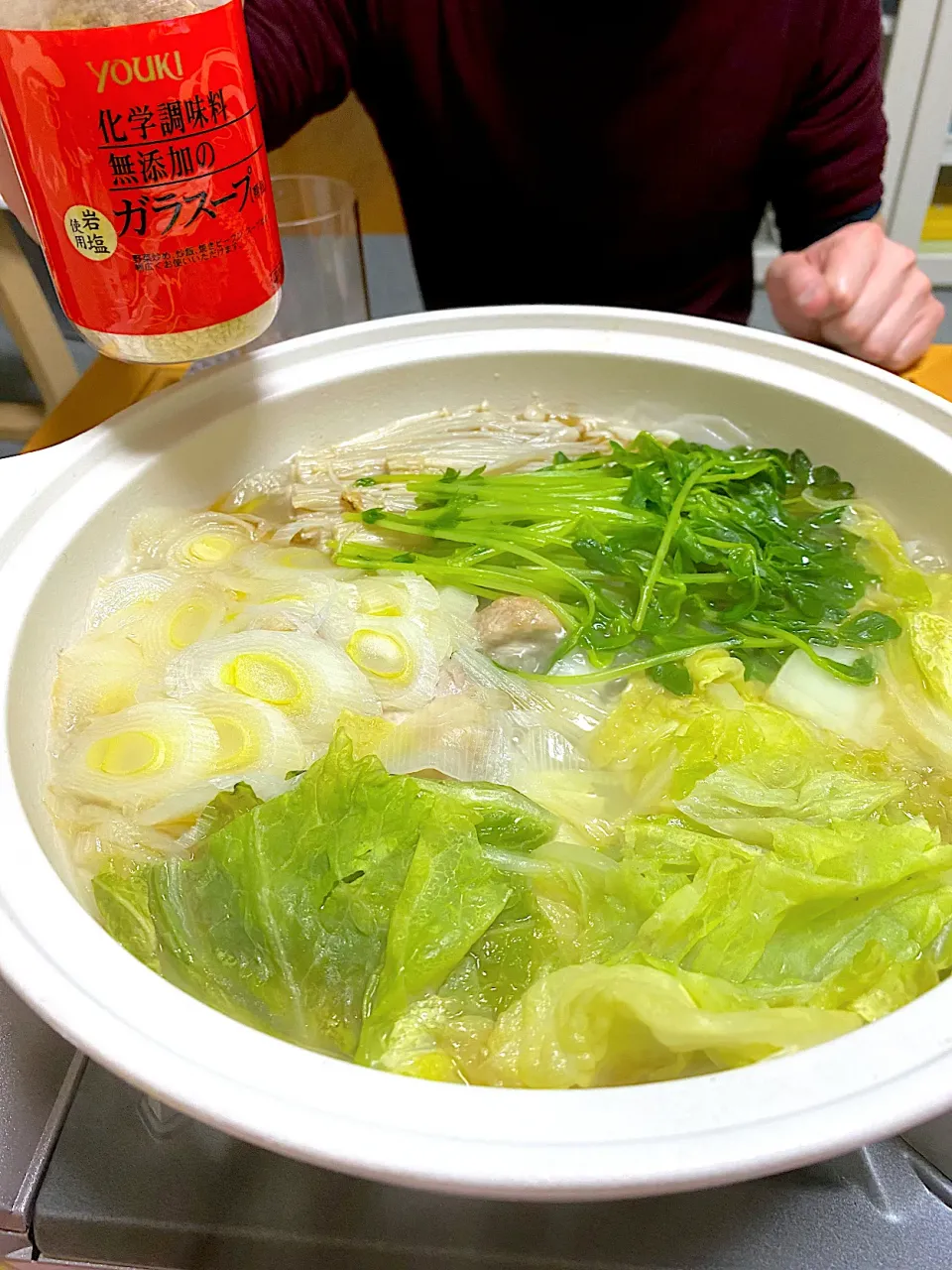 お肉が見えないですが😅鶏肉鍋|ヒロコさん