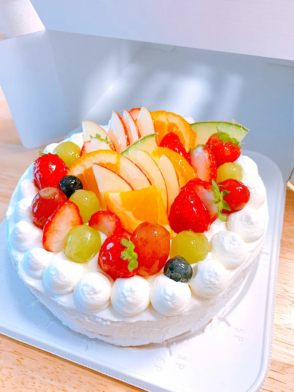 Snapdishの料理写真:♡Birthday cake♡|りこちめめさん