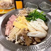 Snapdishの料理写真:きりたんぽ鍋と日本酒|まぐみさん