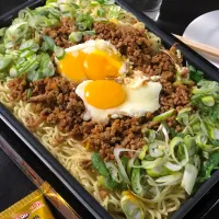 Snapdishの料理写真:香味ペーストを使って塩焼きそば|sun364さん