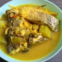 Snapdishの料理写真:Sea bass cooked with durian paste|Norli MKさん