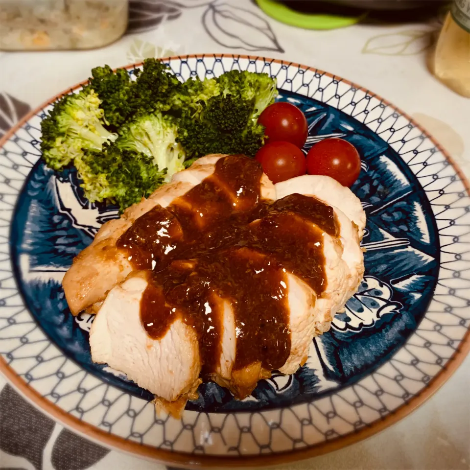 よだれ鶏🐓しっとり美味しくできました☺️|あいあいさん