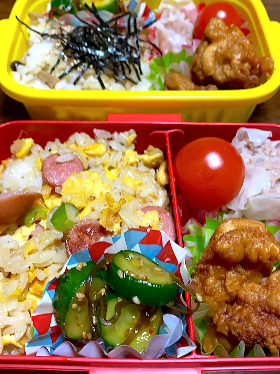 甘くて美味しい下仁田ネギのチャーハン弁当🍱|acoさん