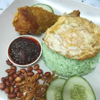 Nasi lemak pandan|iszawatiさん