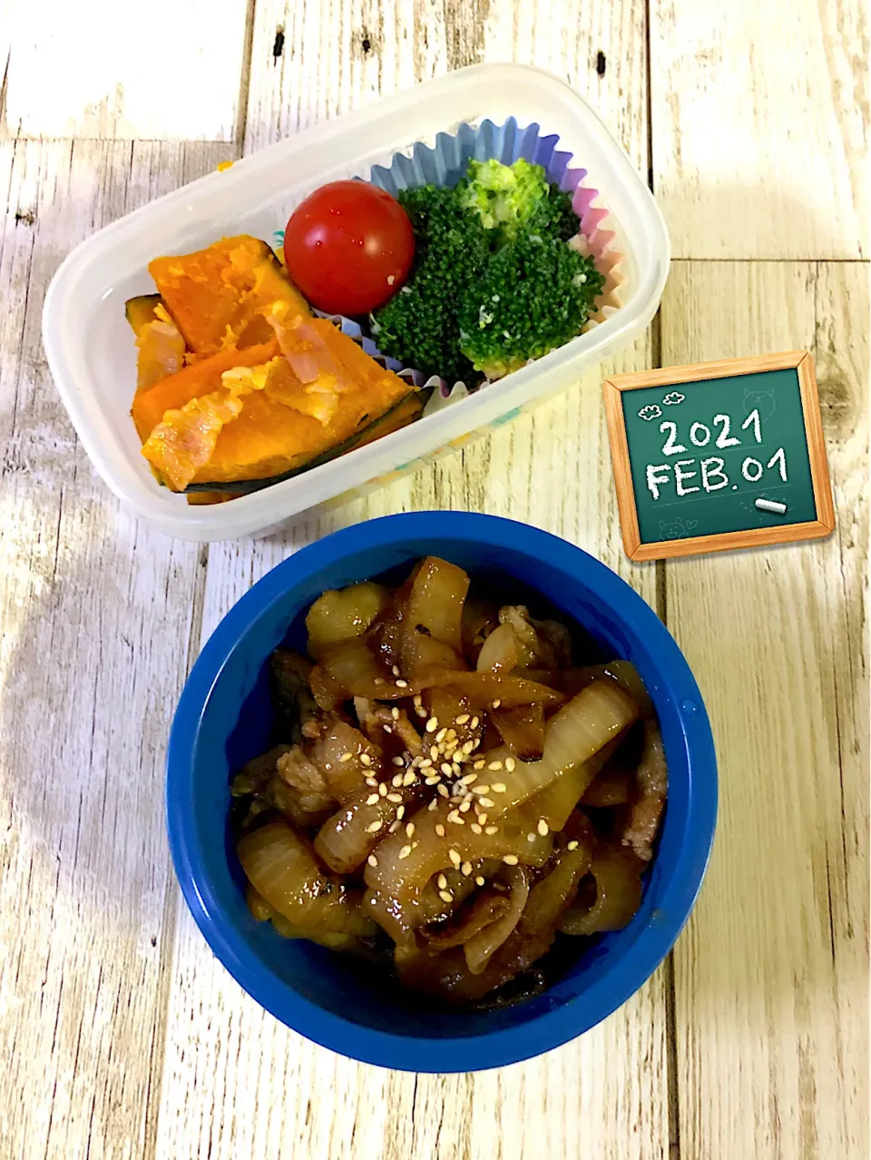 Snapdishの料理写真:豚生姜焼き+ブロッコリーチーズ和え+かぼちゃベーコン炒め|Kazuya Miyukiさん