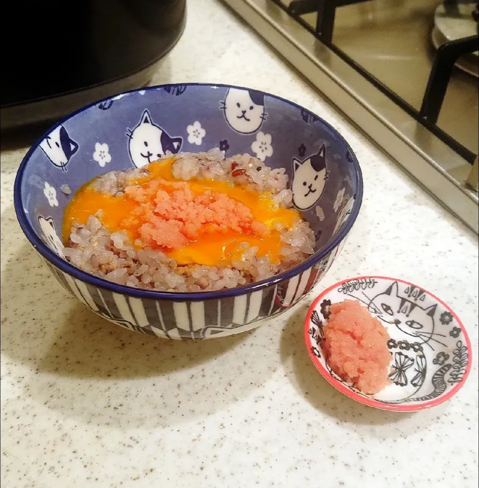 Snapdishの料理写真:イチロッタさんの料理 辛子明太卵かけご飯✨✨✨う〜ん、こいつは美味いわ❣️✨💛♥️|GGGさん