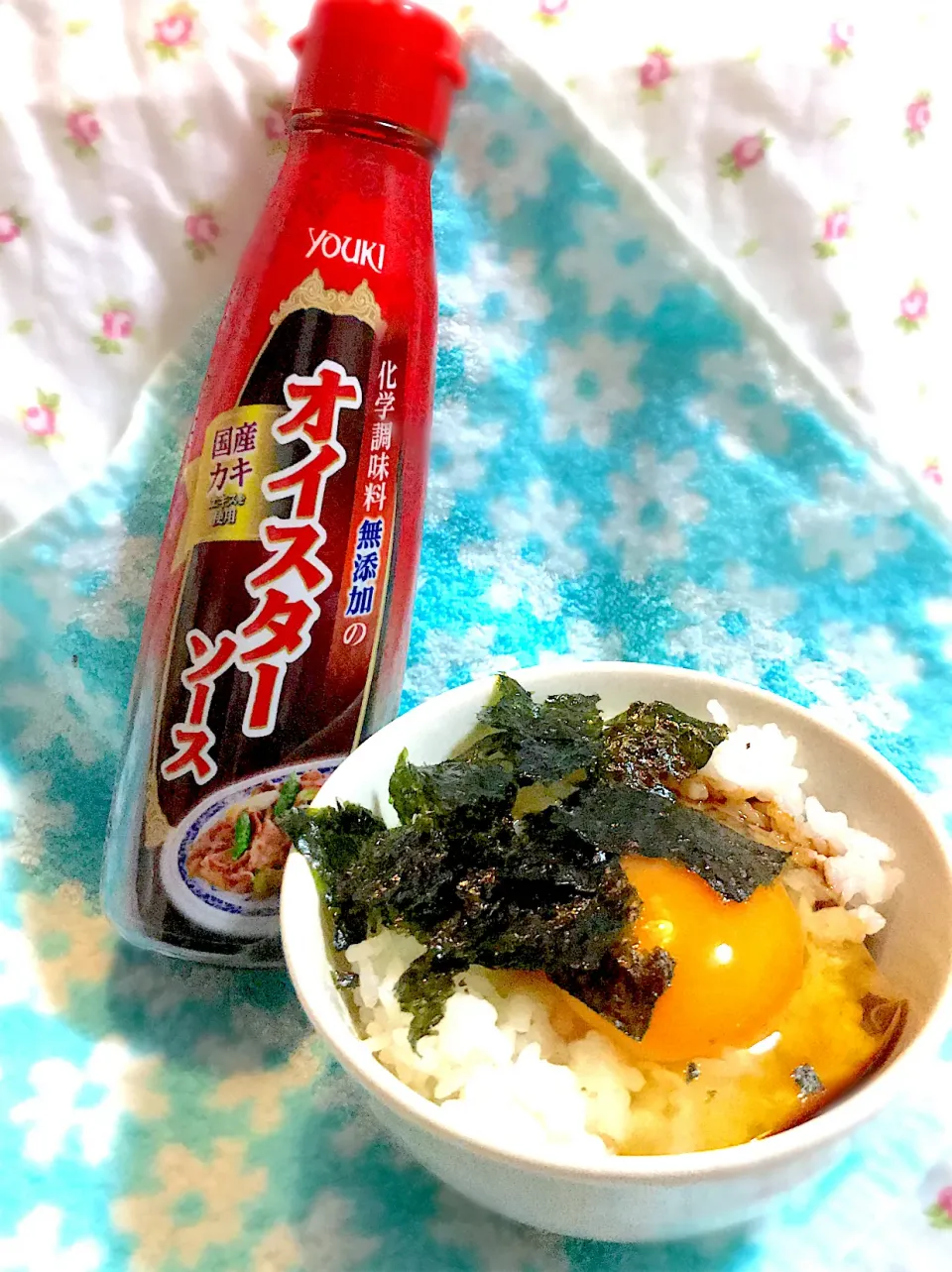 Snapdishの料理写真:卵かけご飯　オイスターソースver|えんどぅーさん