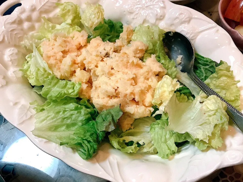 Snapdishの料理写真:たらもサラダ🥗😋|アライさんさん