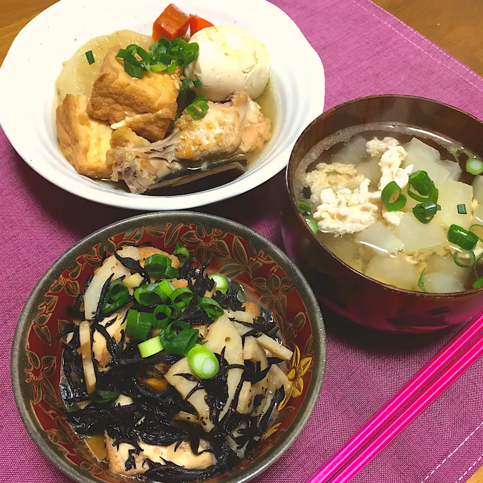 厚揚げとひじき根菜の炒め煮|トッチーさん