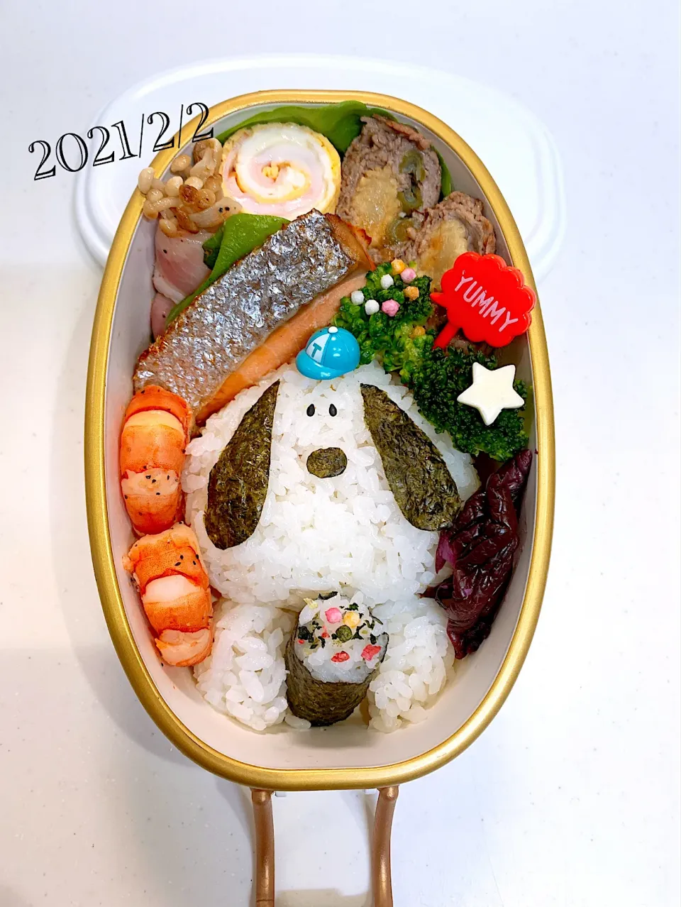 ぽっちゃりなスヌーピー😂弁当🍱|✰︎miyu✰︎さん