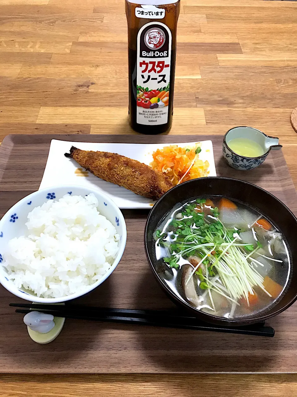 Snapdishの料理写真:塩豚バラの変わり豚汁🐷定食|morimi32さん