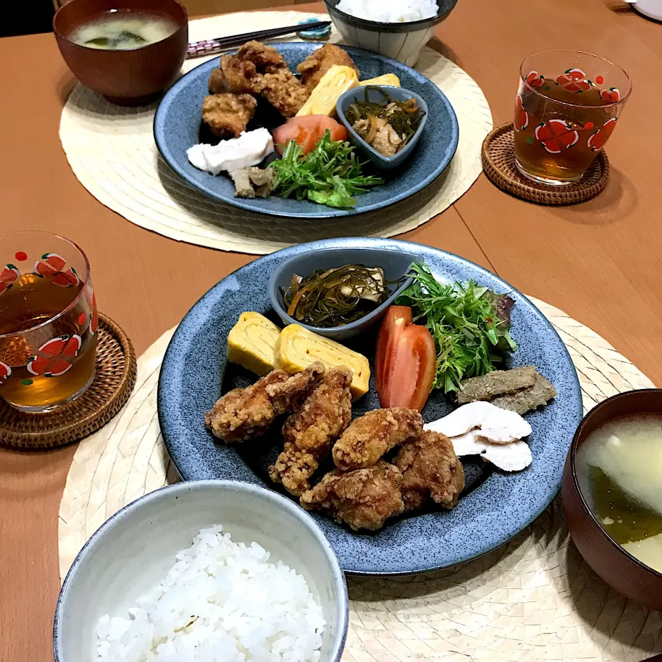 Snapdishの料理写真:唐揚げランチ|まいまいさん