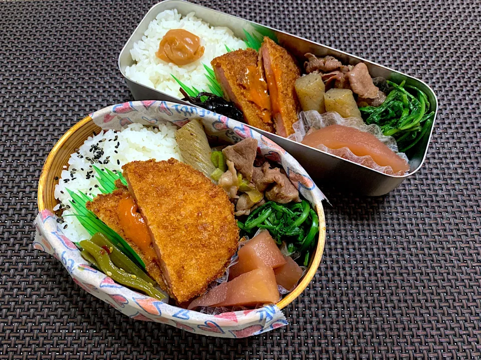 すき煮&ハムカツ弁当|kiusoudaiさん