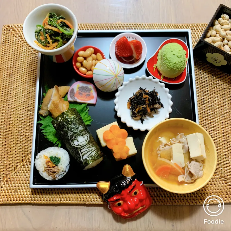 Snapdishの料理写真:2021.2.2 節分☆息子ごはん|さくらさん