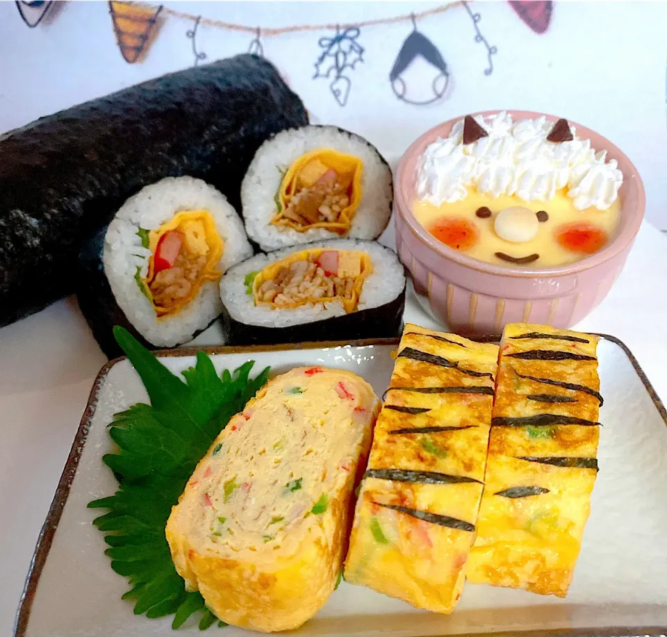 節分♪茶碗蒸しみたいな卵焼き、小鬼プリン|なつきさん