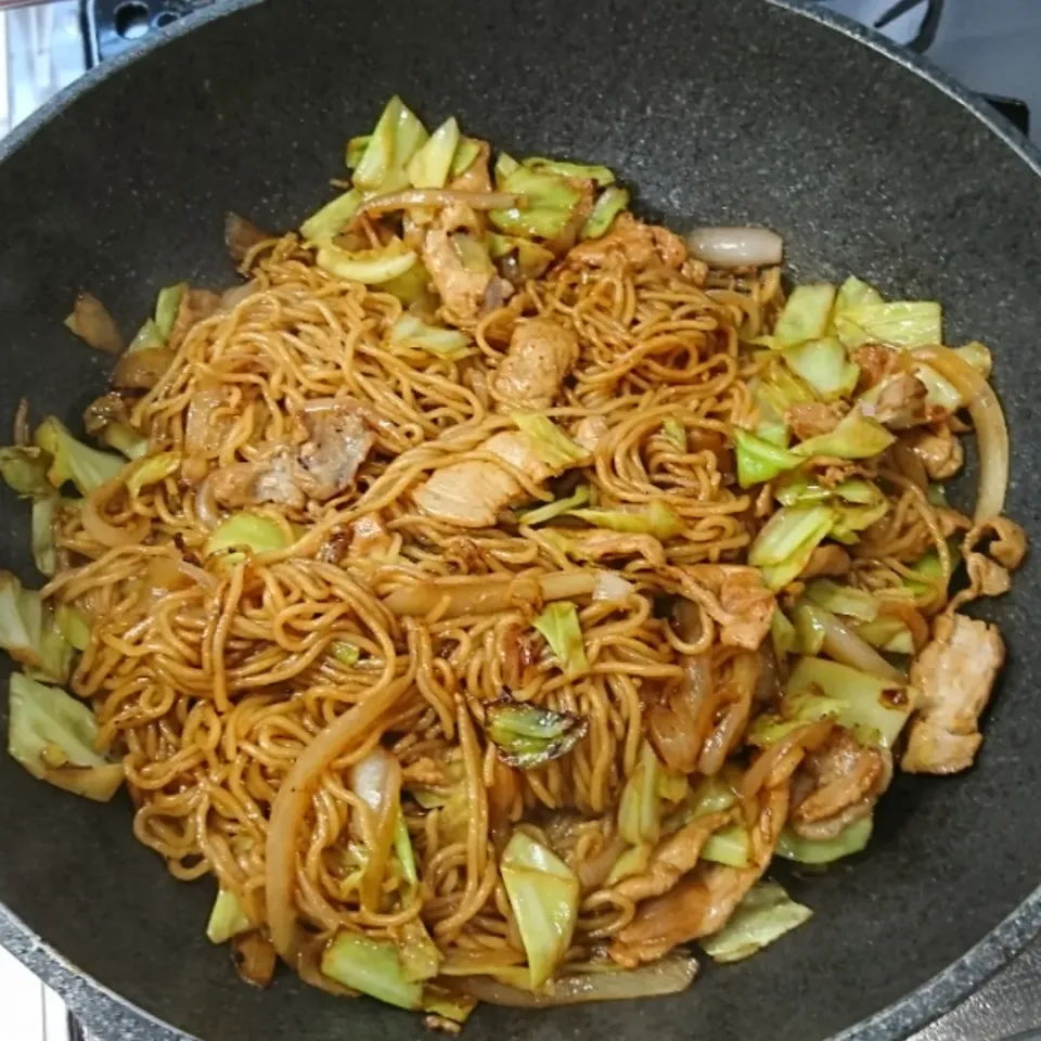 お昼は焼きそばでした|しまだ ちえこさん